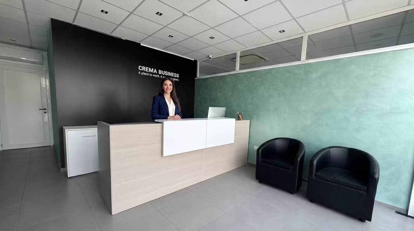 Professionista nel business center Crema