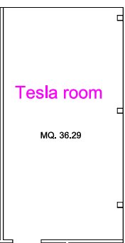 Planimetria Tesla Room